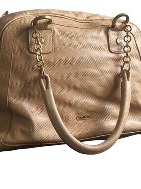 Vintage Galliano NWOT Snake Print Large Leather Bag with Chain Handles